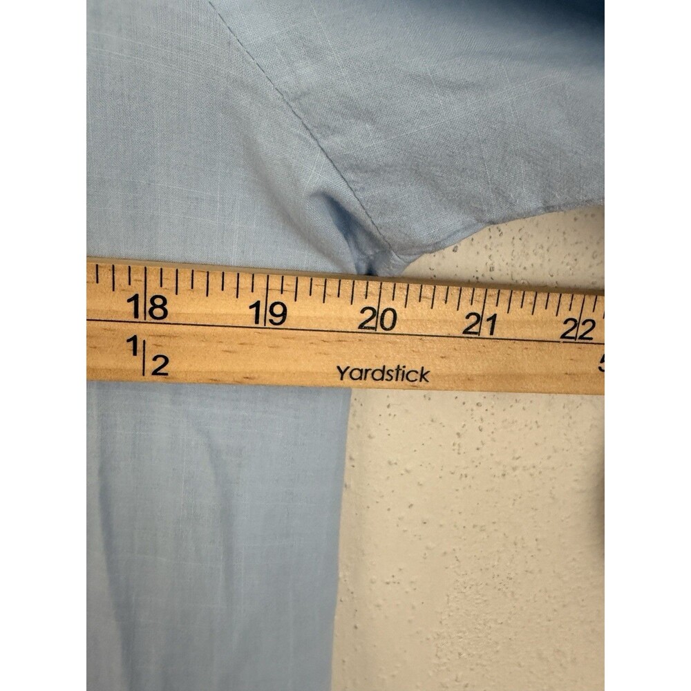 MAYE Paloma Shirt Sz Medium Cotton Light Blue Lightweight Ladder Lace - Picture 6 of 6